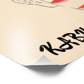 Vintage Kabuki Ästhetik Funny Japanisch Custom Fotodruck (Ecke)