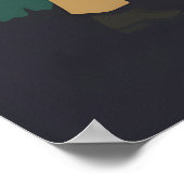 Vintage Kabul, Afghanistan Reiseplakat Poster (Ecke)