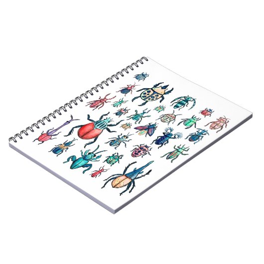 Vintage Käfer-Abbildung Notizblock (Linke Seite)