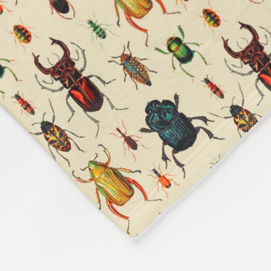 Vintage Käfer Fleecedecke (Ecke)