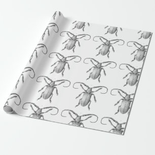 Vintage-Käfer-Illustrations-Geschenkpapier Geschenkpapier