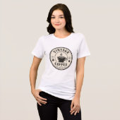 Vintage-Kaffeabadge Tri-Blend Shirt (Vorderseite voll)