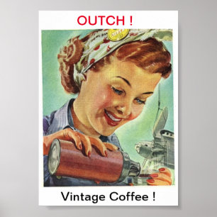 Vintage-Kaffee-Bildposter Poster