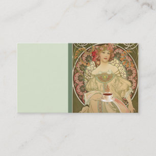 Vintage Kaffee-Plakat-Geschäfts-Karte Visitenkarte