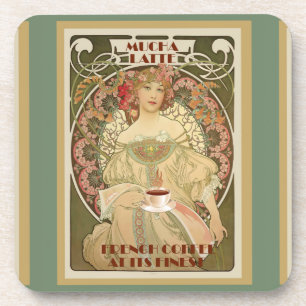 Vintage-Kaffee-Poster-Untersetzer Getränkeuntersetzer
