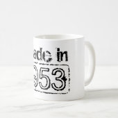 Vintage Kaffee-Tasse mit kundenspezifischem Kaffeetasse (VorderseiteRechts)