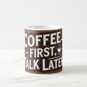 Vintage Kaffee-Tasse Retro Typografie Coffee Lov Verwandlungstasse