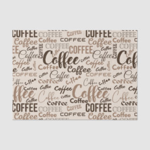 Vintage-Kaffee-Typografie-Muster (4) Seidenpapier