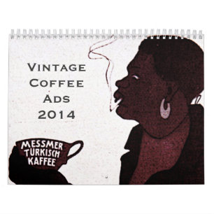 Vintage-Kaffee-Werbe-Kalender Kalender