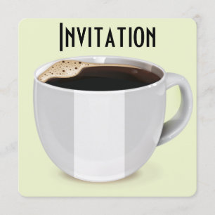 Vintage-Kaffee-Werbeplakat Einladung