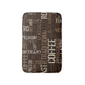 Vintage Kaffeeerlebnis Nahtloses Muster Badematte (Vorderseite Vertikal)