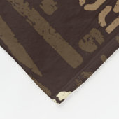 Vintage Kaffeeerlebnis Nahtloses Muster Fleecedecke (Ecke)