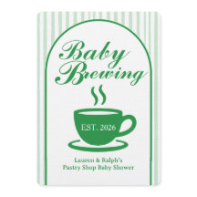Vintage-Kaffeehaus-Baby-Party - Vintage-Grün