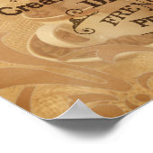 Vintage Kaffeekoffe Poster (Ecke)