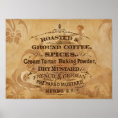 Vintage Kaffeekoffe Poster (Vorne)