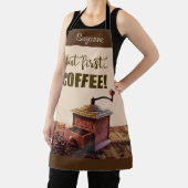 Vintage Kaffeemaschine All-over-Print-Schürze Schürze (InSitu)