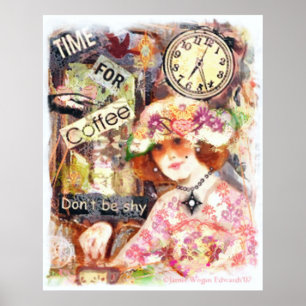 Vintage Kaffeemaschine Poster