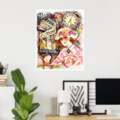 Vintage Kaffeemaschine Poster (Heimbüro)