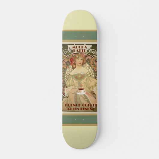 Vintage Kaffeemaschine Skateboard (Vorne)