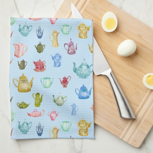 Vintage Kaffeepflanzen - Geschirrtuch (Viertel Falte)