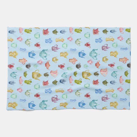 Vintage Kaffeepflanzen - Geschirrtuch (Horizontal)