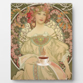 Vintage-Kaffeeplakat Fotoplatte (Vorderseite)