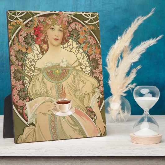 Vintage-Kaffeeplakat Fotoplatte (Seite)