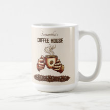 Vintage-Kaffeetasse Benutzerdefinierte Kaffeemarke