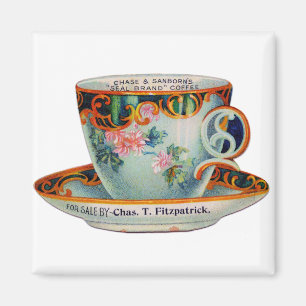 Vintage Kaffeetasse Magnet