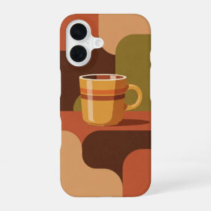 Vintage-Kaffeetassenposter iPhone 16 Hülle