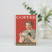 Vintage Kaffeewerbung (Stehend Vorderseite)