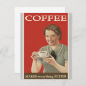 Vintage Kaffeewerbung (Vorne/Hinten)
