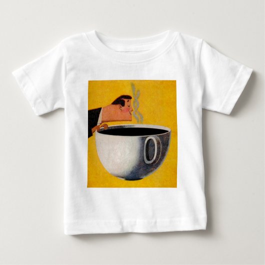 Vintage Kaffeewerbung Baby T-shirt (Vorderseite)