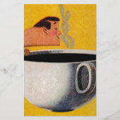 Vintage Kaffeewerbung Briefpapier (Vorderseite)