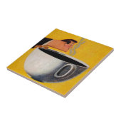 Vintage Kaffeewerbung Fliese (Seite)