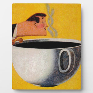 Vintage Kaffeewerbung Fotoplatte