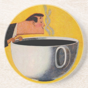 Vintage Kaffeewerbung Getränkeuntersetzer