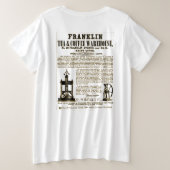 "Vintage Kaffeewerbung" Große Größe T-Shirt (Design Rückseite)