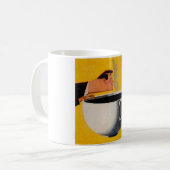 Vintage Kaffeewerbung Kaffeetasse (Vorderseite Links)