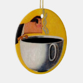 Vintage Kaffeewerbung Keramikornament (Rechts)