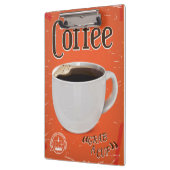 Vintage Kaffeewerbung Klemmbrett (Links)