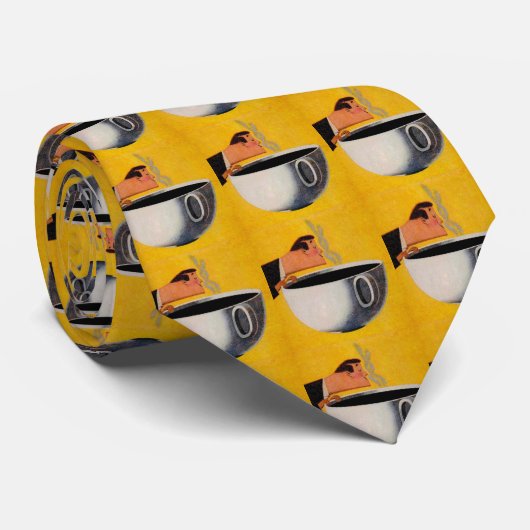 Vintage Kaffeewerbung Krawatte (Gerollt)