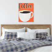 Vintage Kaffeewerbung Leinwanddruck (Insitu (Schlafzimmer))