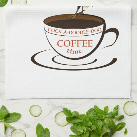 Vintage Kaffeewerbung mit Roster Geschirrtuch (Gefaltet)