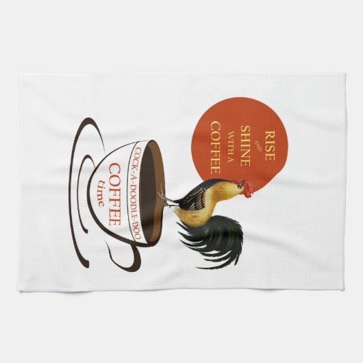 Vintage Kaffeewerbung mit Roster Geschirrtuch (Horizontal)