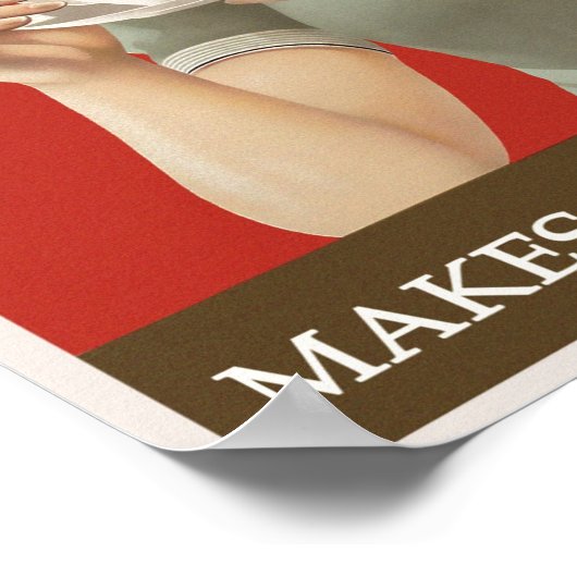 Vintage Kaffeewerbung Poster (Ecke)