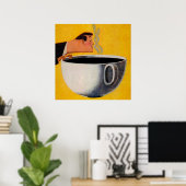 Vintage Kaffeewerbung Poster (Heimbüro)