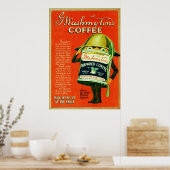 Vintage Kaffeewerbung. Poster (Küche)