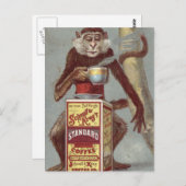 Vintage Kaffeewerbung Postkarte (Vorne/Hinten)