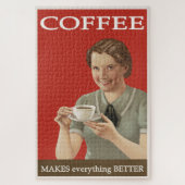 Vintage Kaffeewerbung Puzzle (Vertikal)
